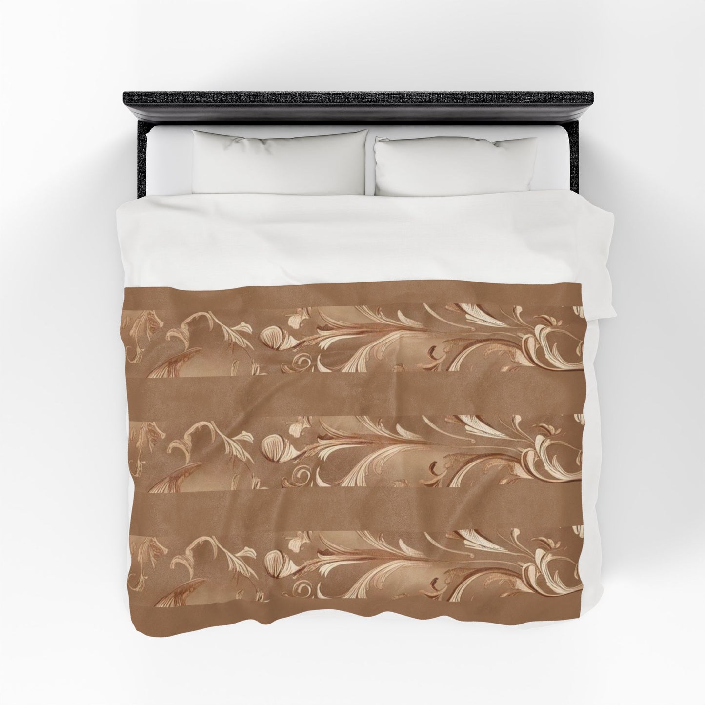 Mocha Bliss Velveteen Plush Blanket