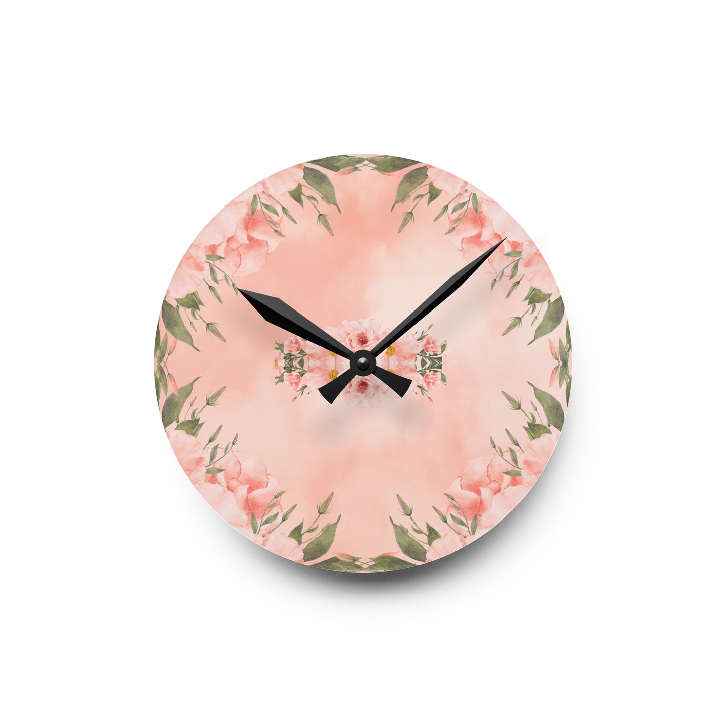 Peachy Keen Acrylic Wall Clock