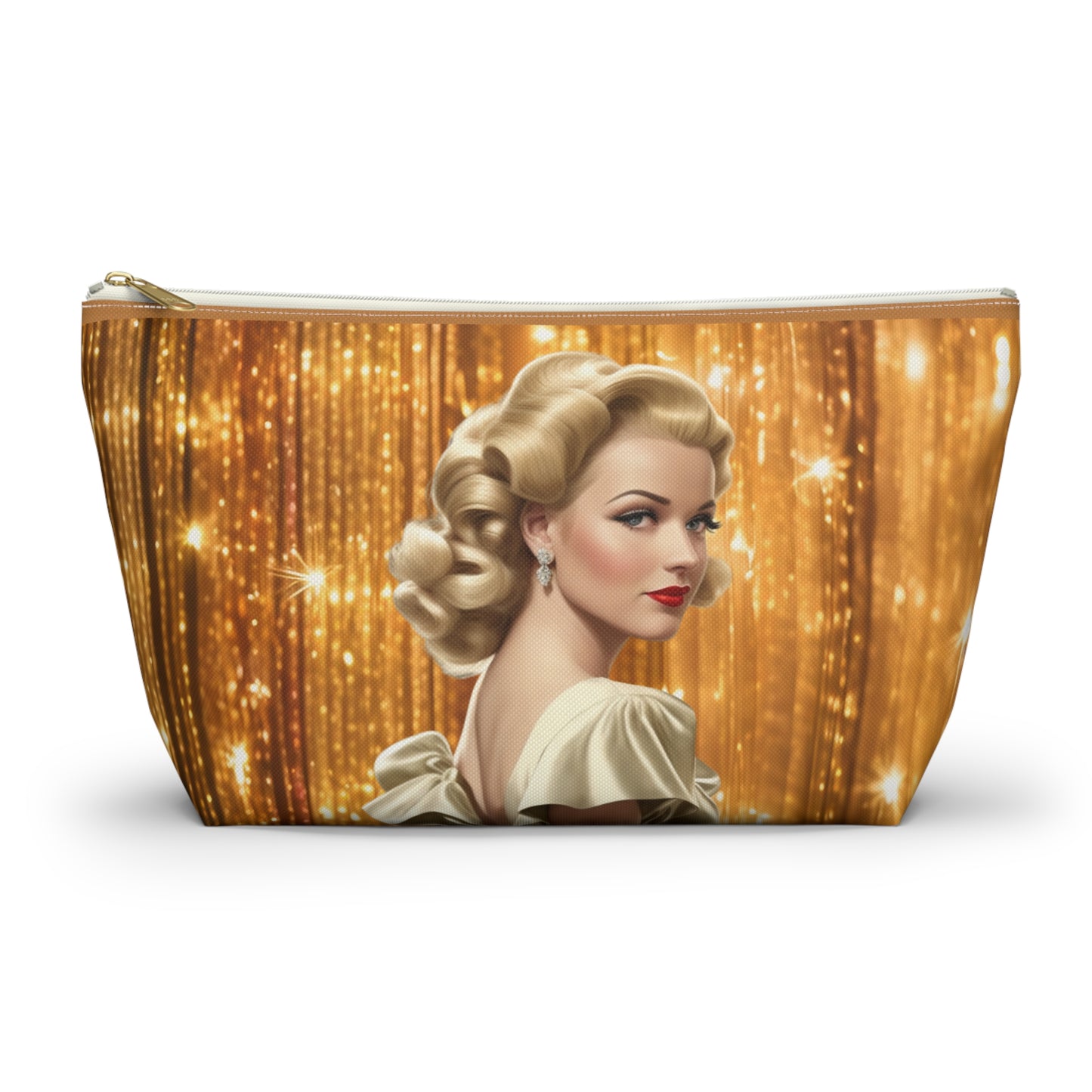 Retro Glam Girl "Meredith" Accessory Pouch w T-bottom