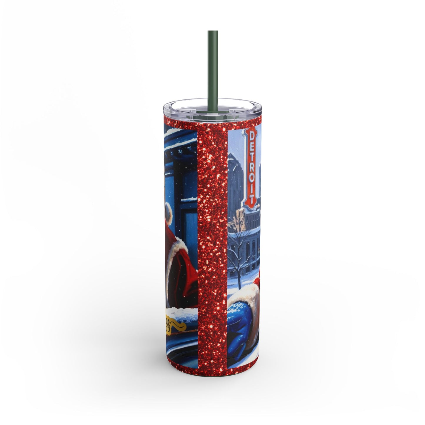 Motor City Santa Maars Maker Skinny Matte Tumbler, 20oz