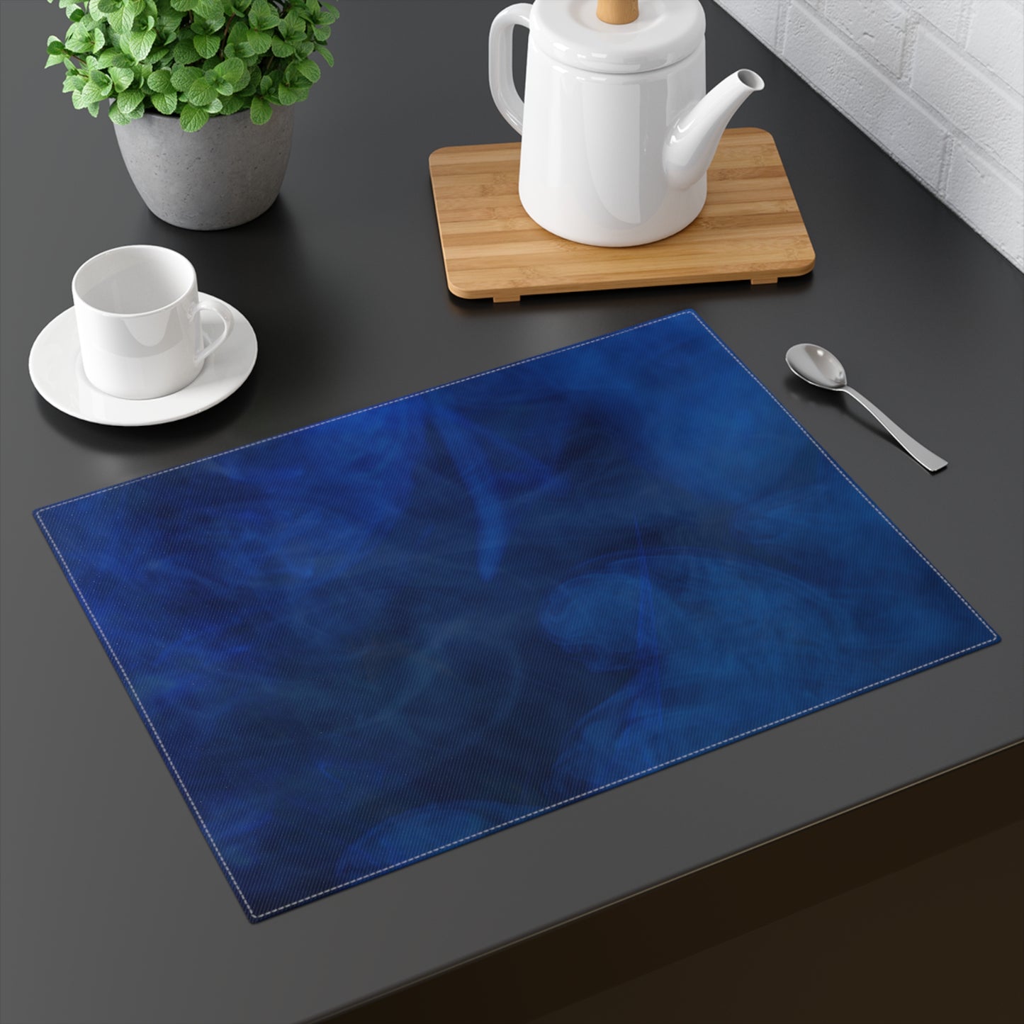A Kind of Smoky Blue Placemat, 1pc