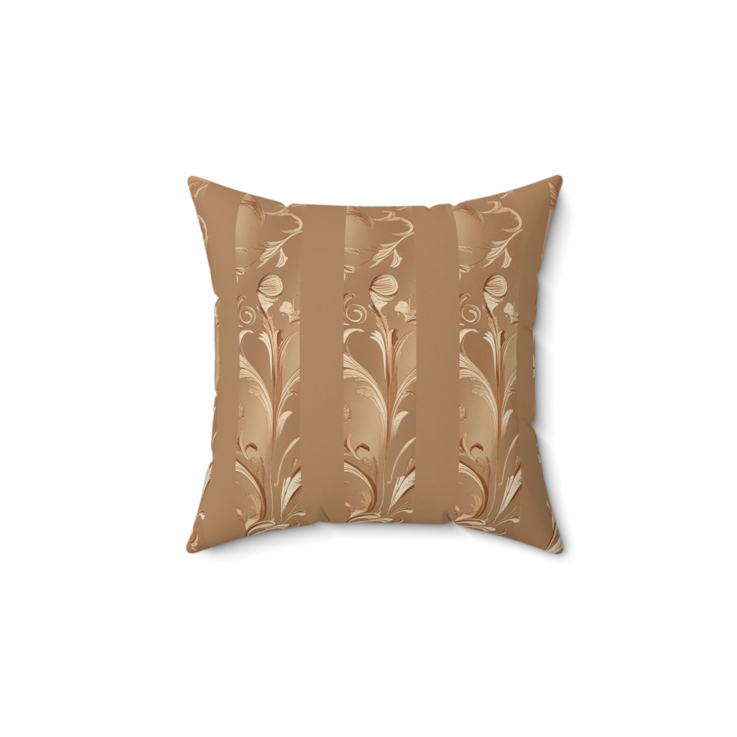 Mocha Bliss Faux Suede Square Pillow