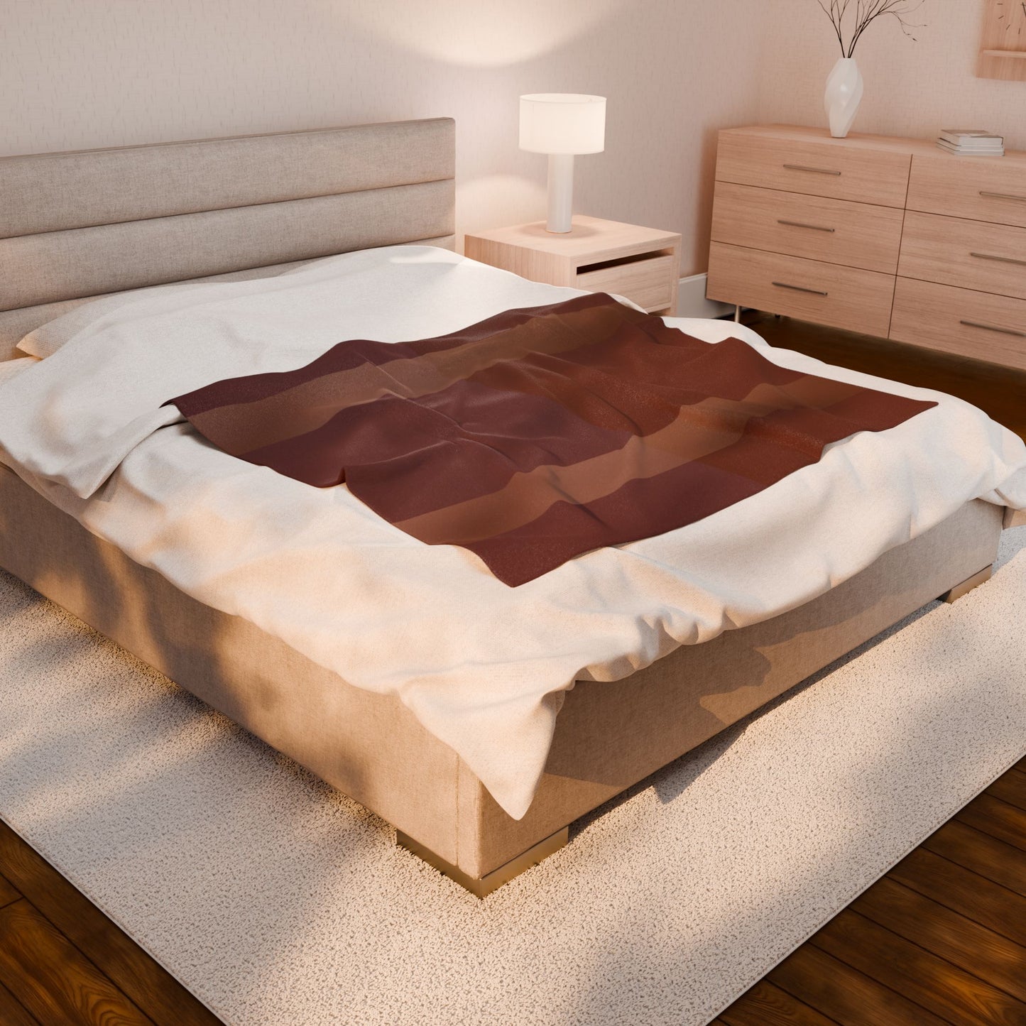 Down to Earth Tone Velveteen Plush Blanket