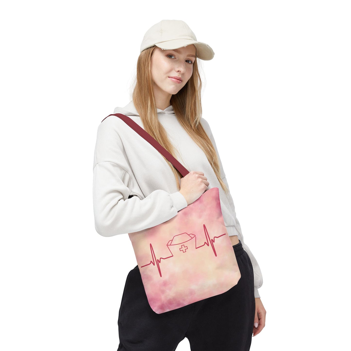 Nurse Heartbeat Tote Bag (AOP)