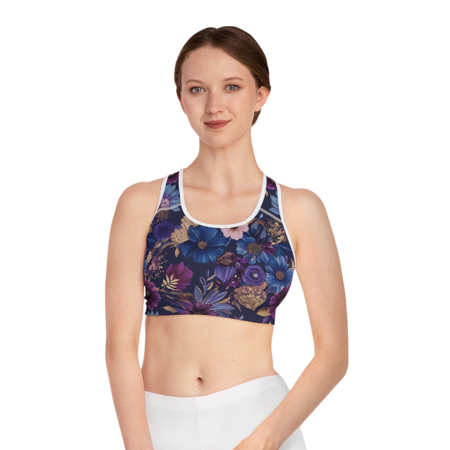Floral Sports Bra (AOP)
