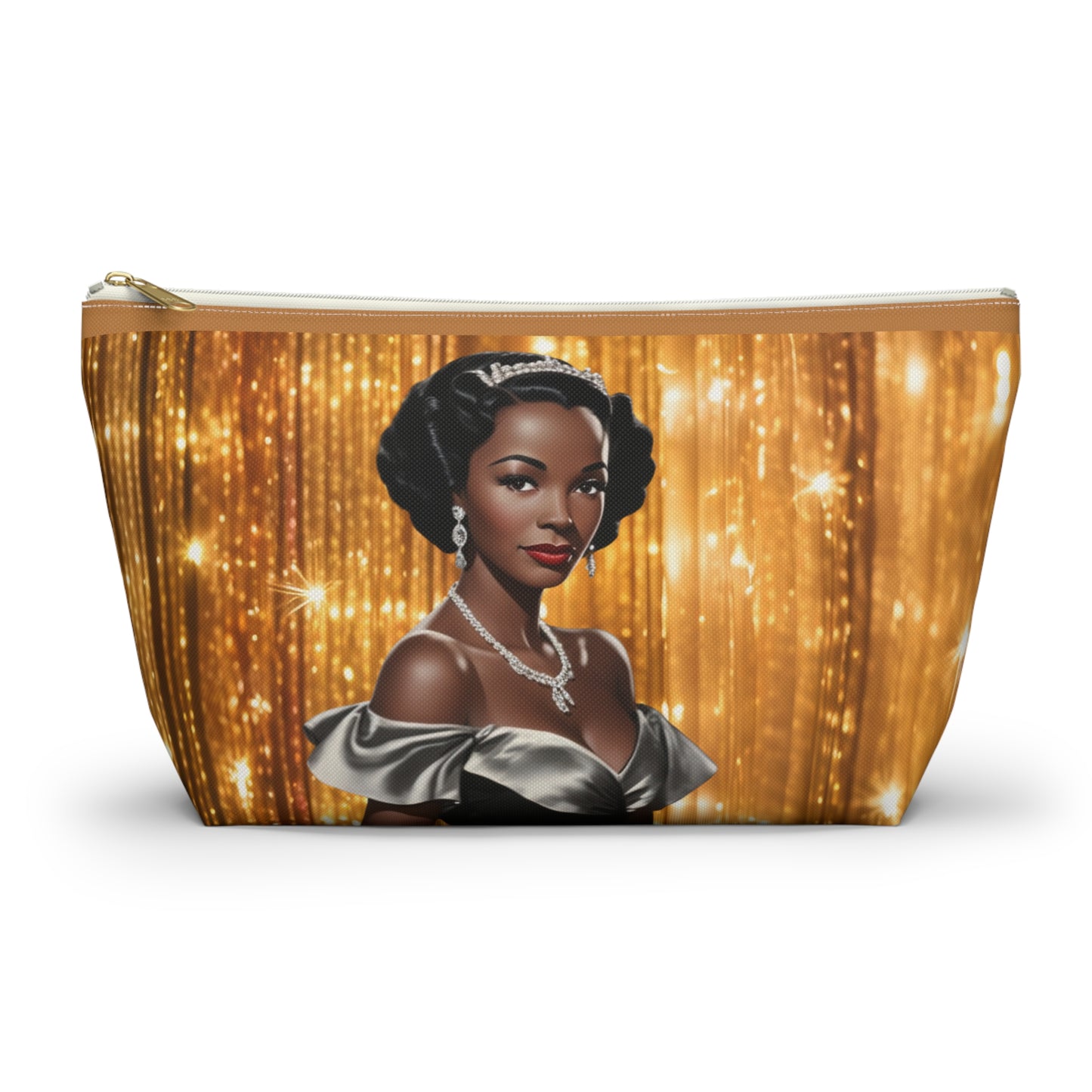 Retro Glam Girl "Vivienne" Accessory Pouch w T-bottom