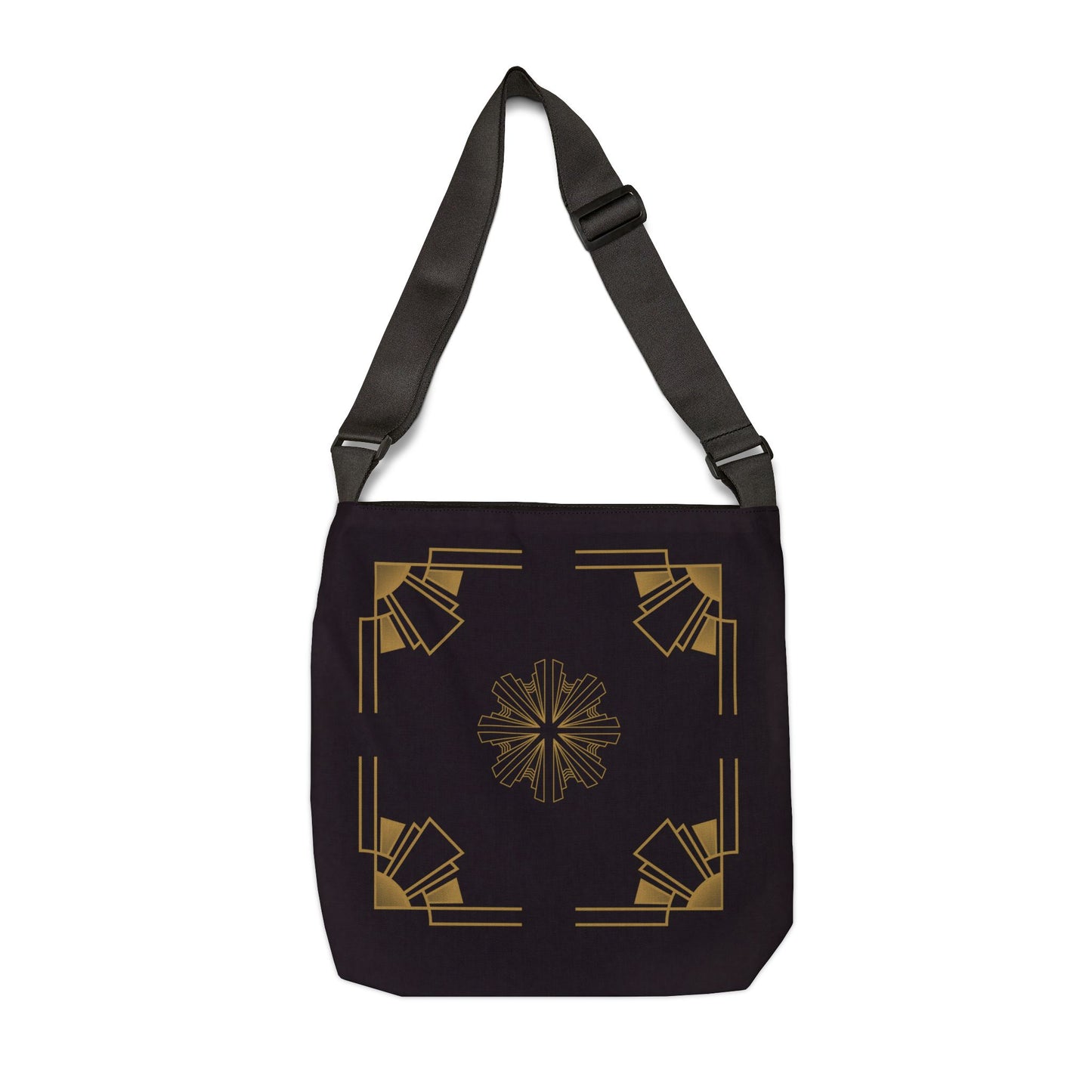 Midnight Luxe (Ebony) Adjustable Tote Bag (AOP)