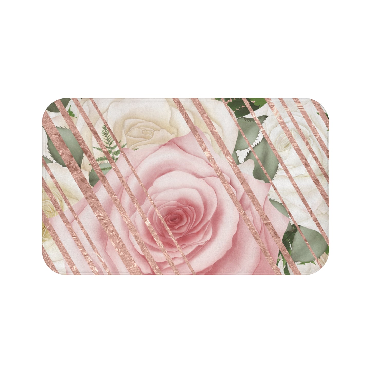 Kissed by a Rose Gold Bath Mat