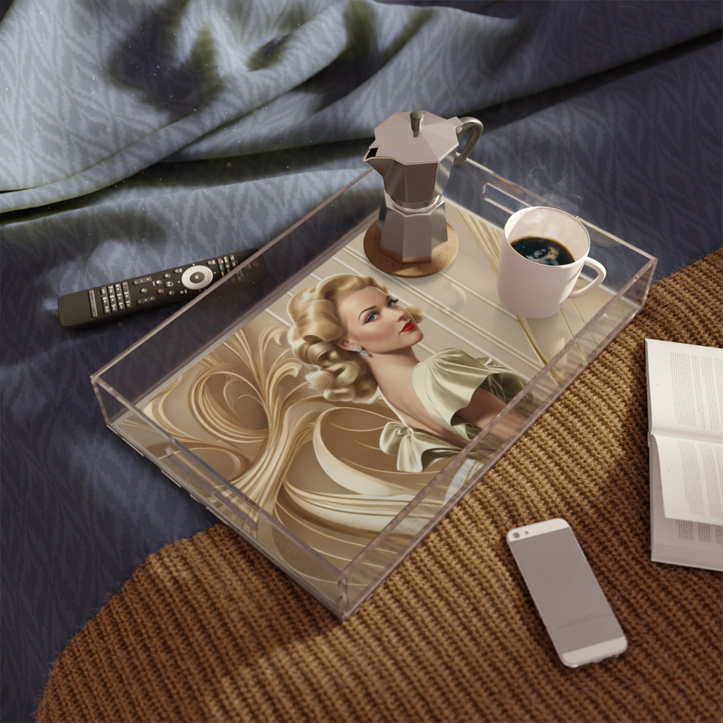 Retro Glam Girls "Meredith" Acrylic Serving Tray
