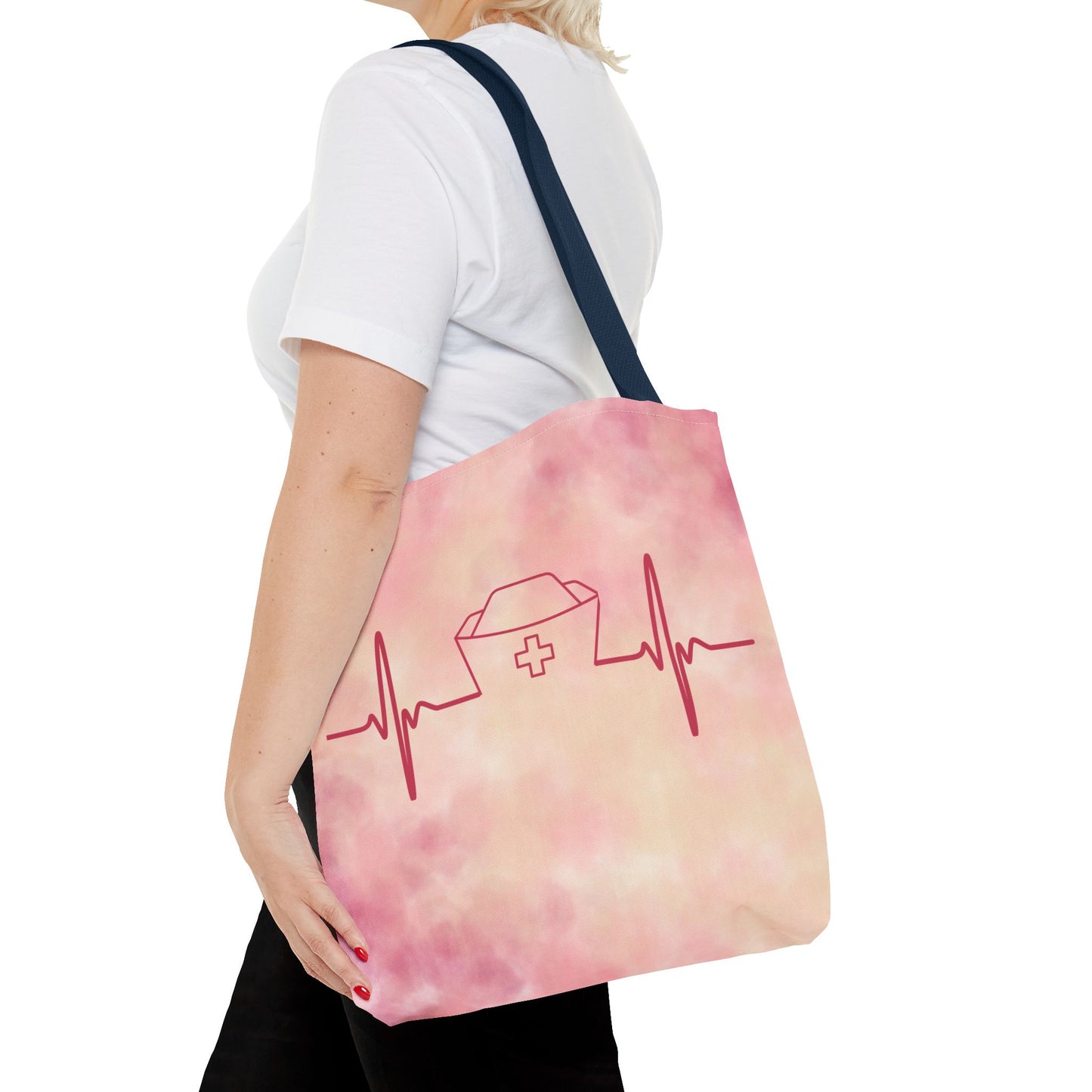 Nurse Heartbeat Tote Bag (AOP)