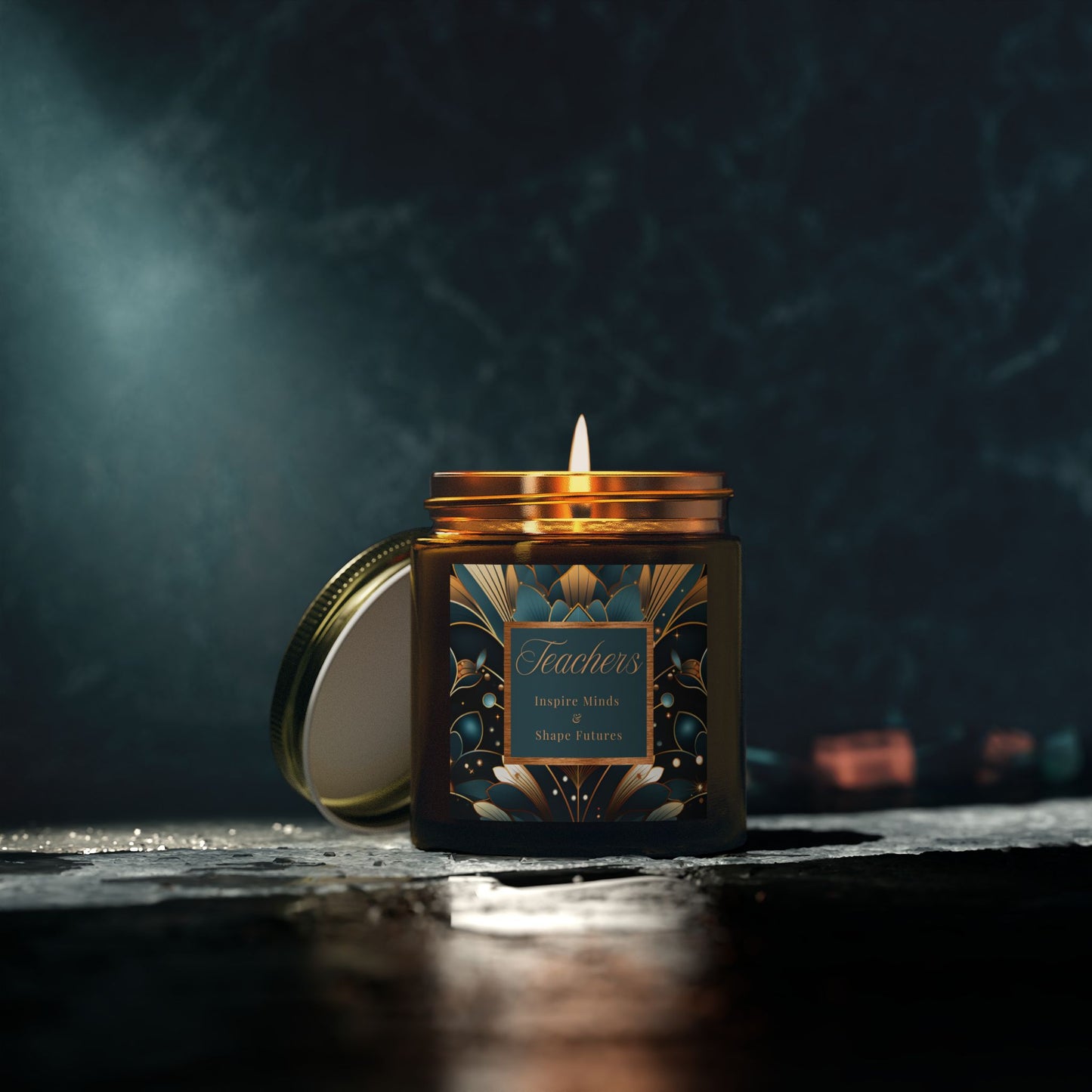 Teachers Scented Candles, Coconut Apricot Wax (4oz, 9oz)