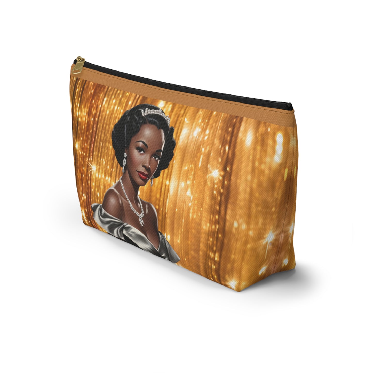 Retro Glam Girl "Vivienne" Accessory Pouch w T-bottom