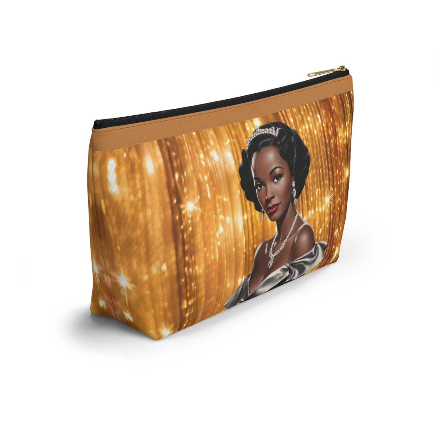 Retro Glam Girl "Vivienne" Accessory Pouch w T-bottom