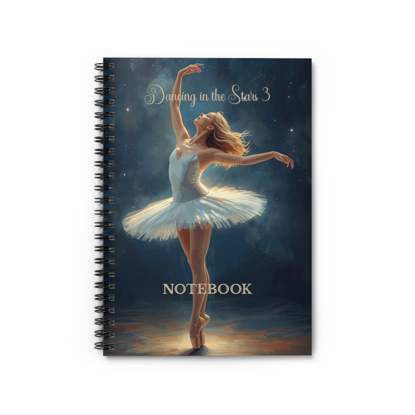 Dancing in the Stars 3 Spiral Notebook - Ruled Line