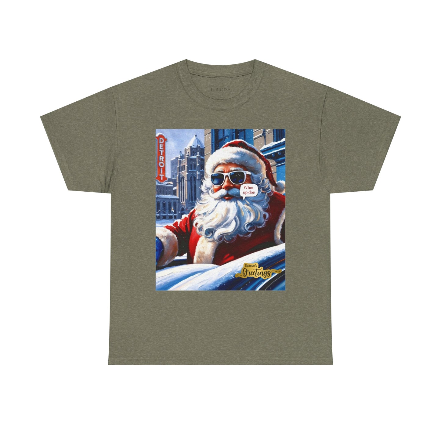 Motor City Santa Unisex Heavy Cotton Tee