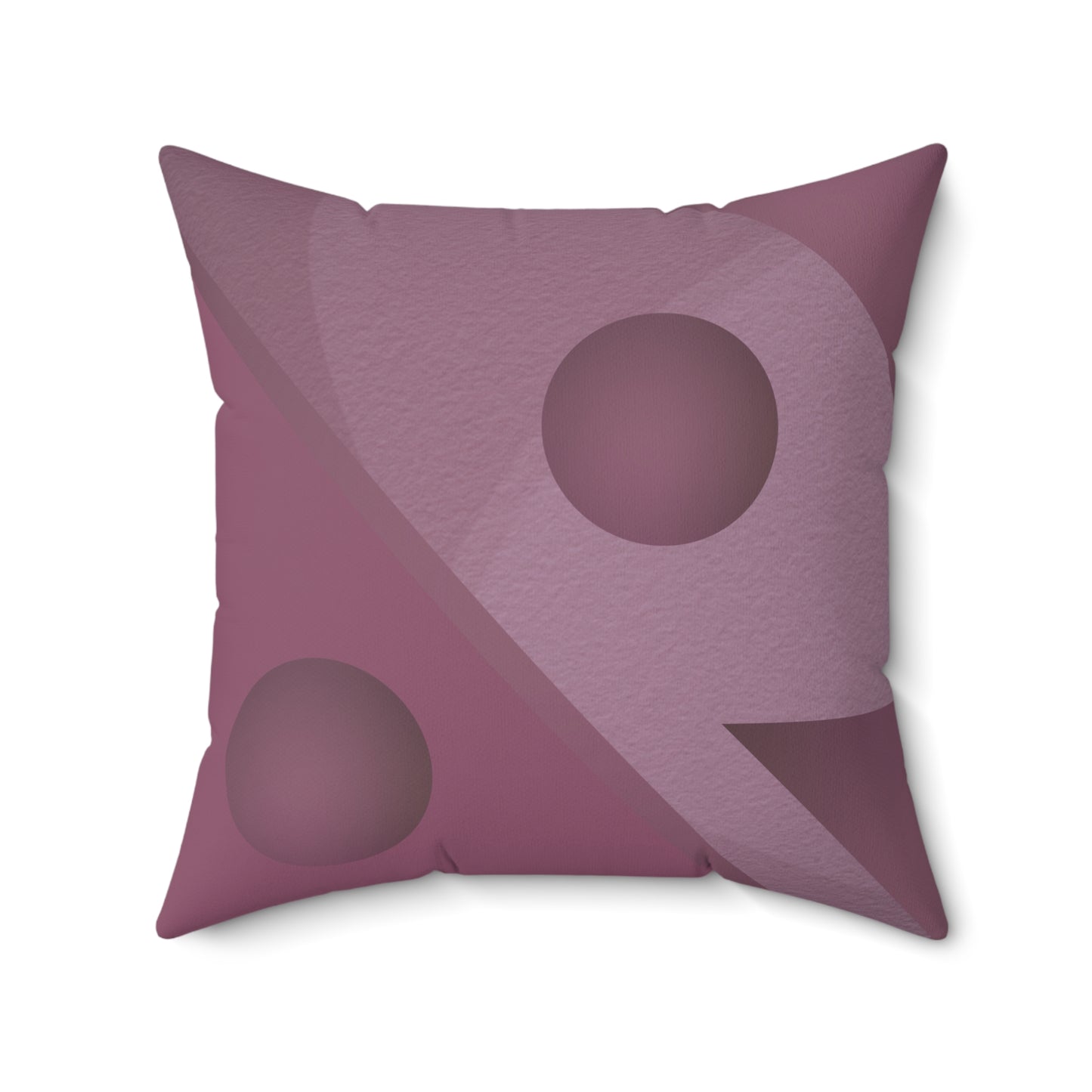 Just Mauve-lous Faux Suede Square Pillow