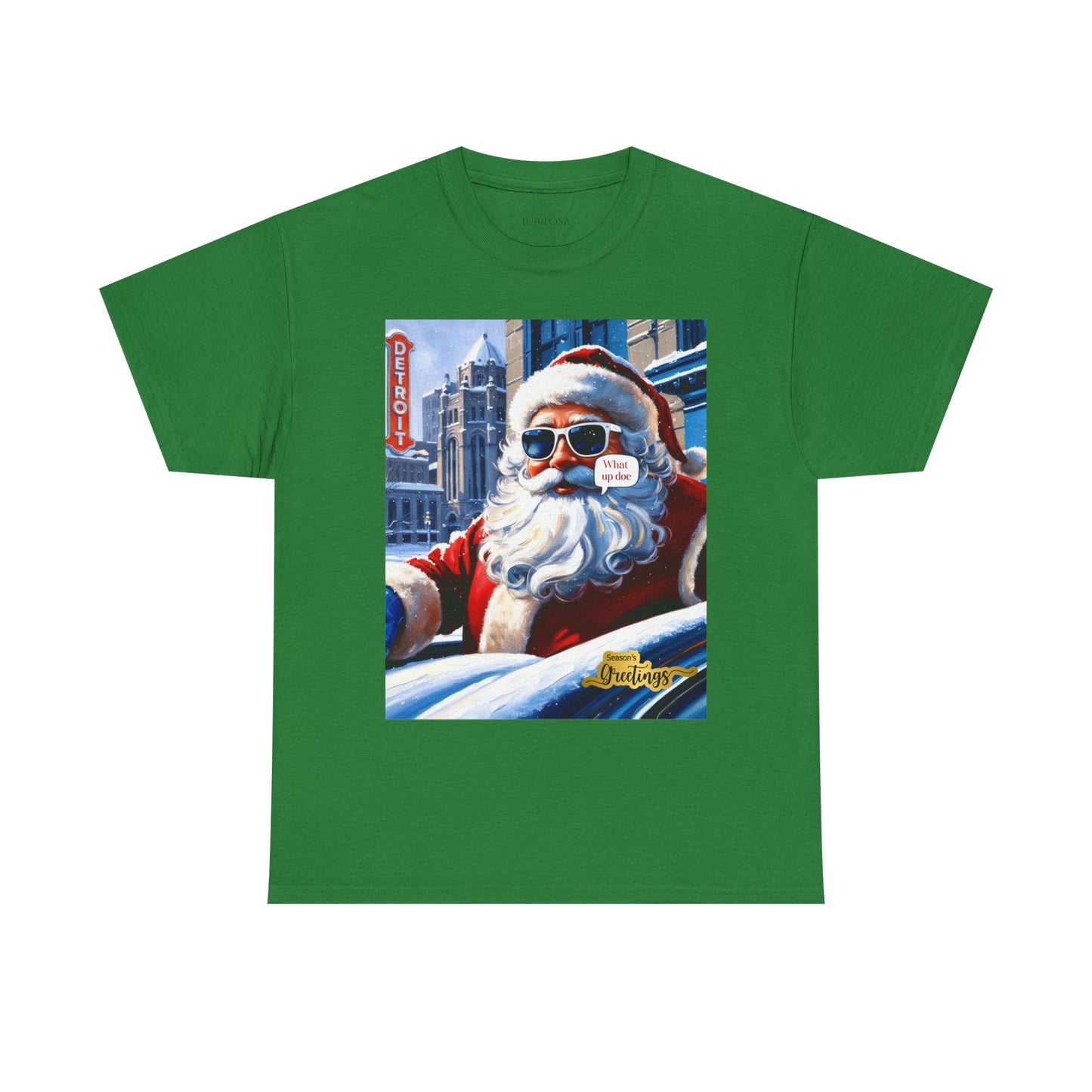 Motor City Santa Unisex Heavy Cotton Tee