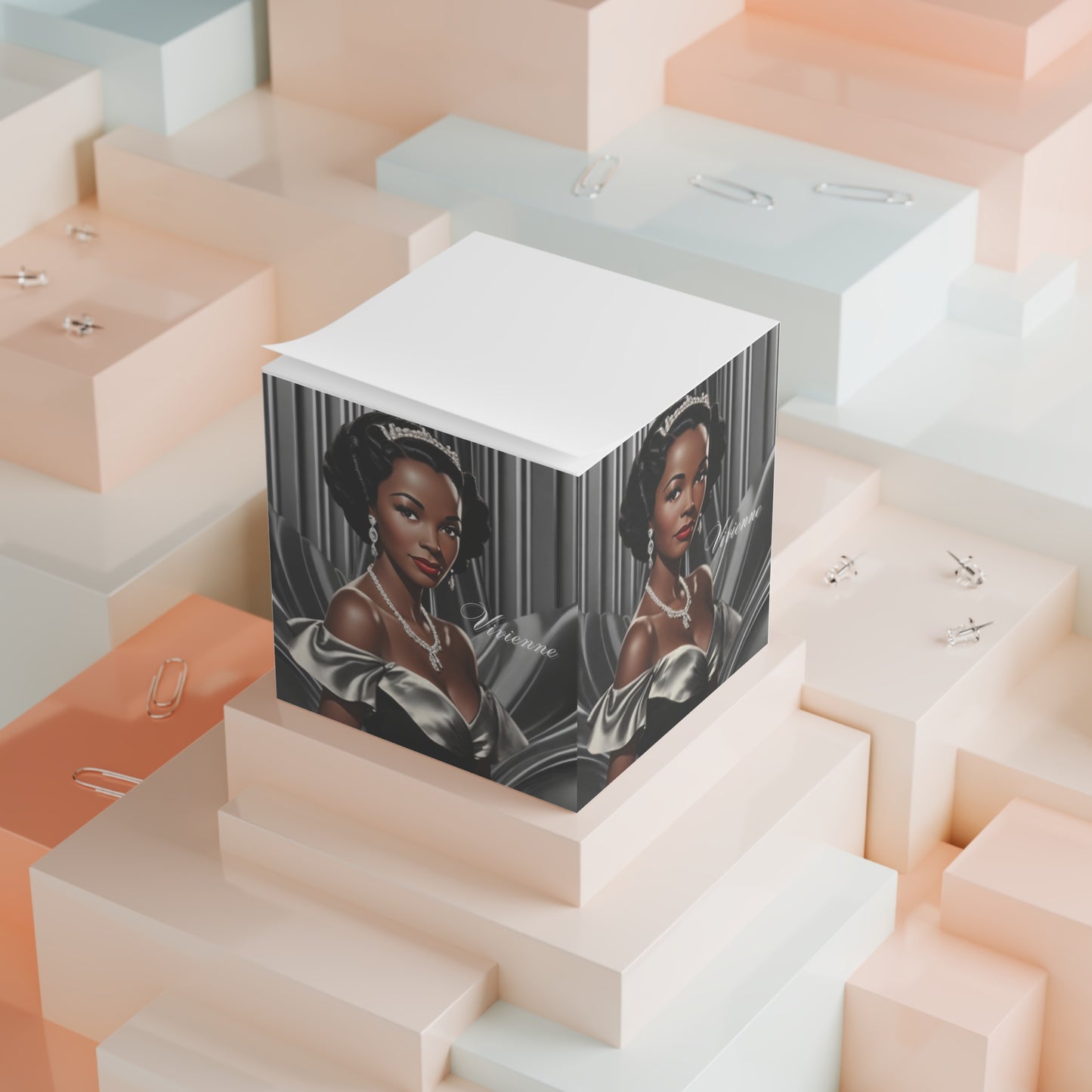 Retro Glam Girls (Vivienne) Note Cube