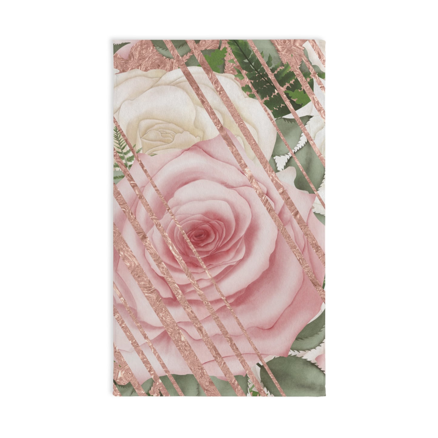 Kissed by a Rose Gold Hand Towel