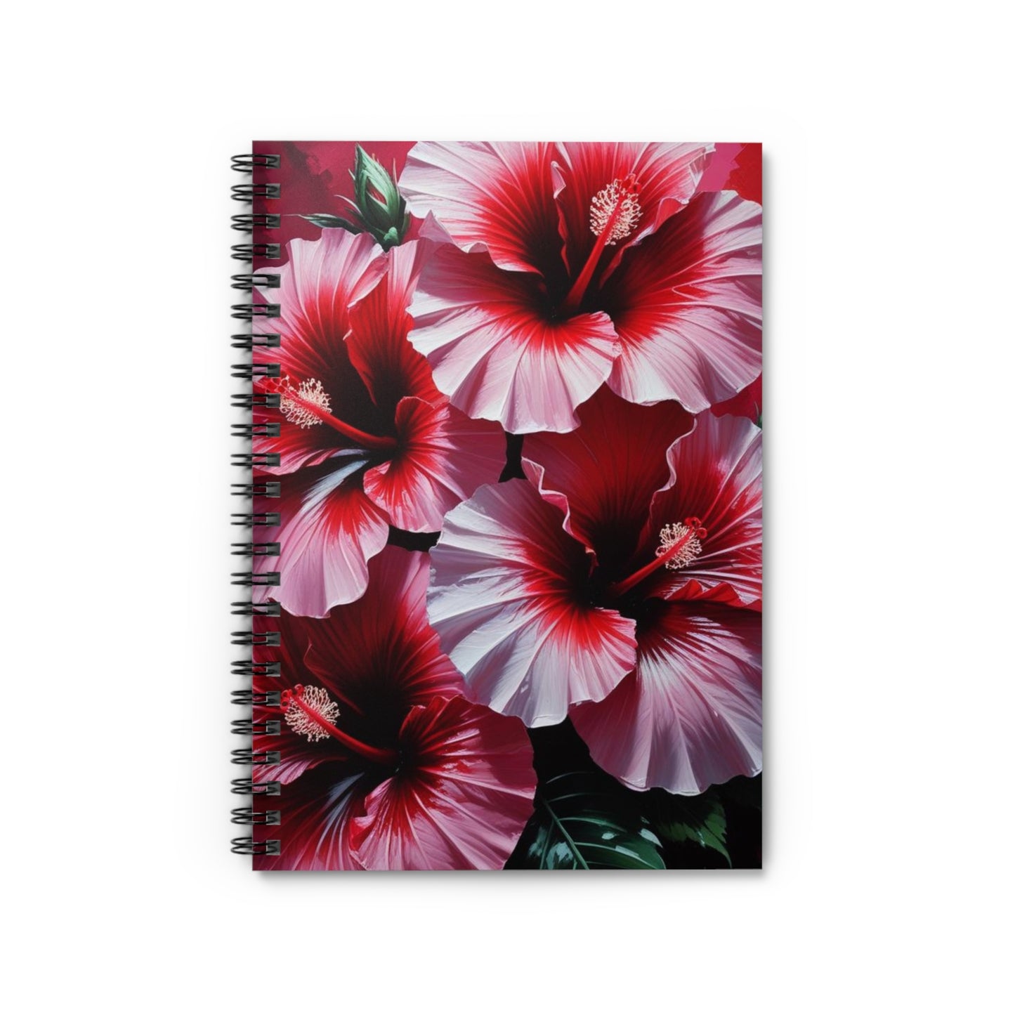 Hibiscus Bloom Spiral Notebook - Ruled Line