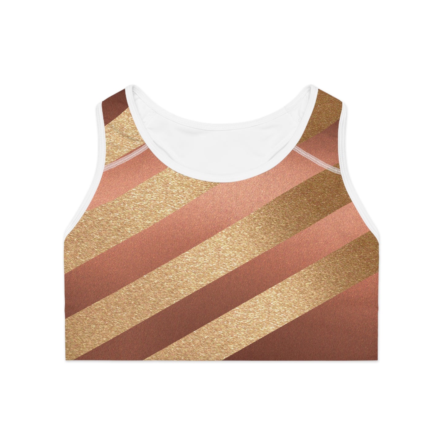 Bronze/Gold Sports Bra (AOP)