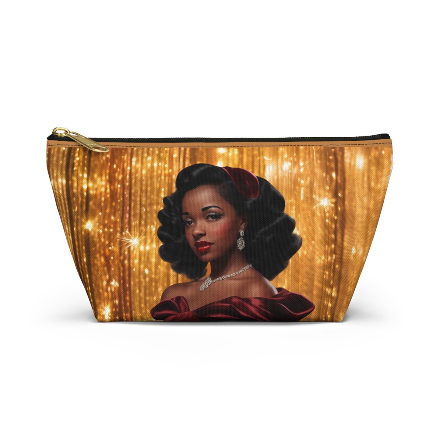 Retro Glam Girl "Myra" Accessory Pouch w T-bottom