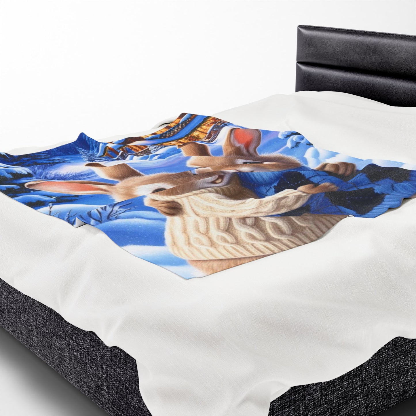 Snuggle Bunnies Velveteen Plush Blanket