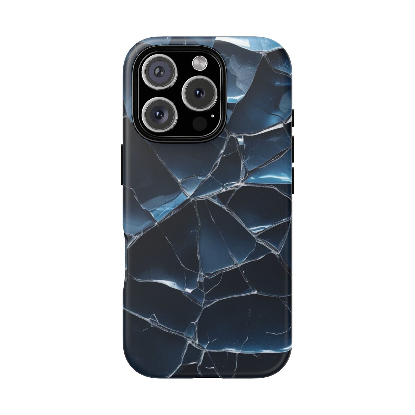 Crack'd (Dark Blue) Tough Cases