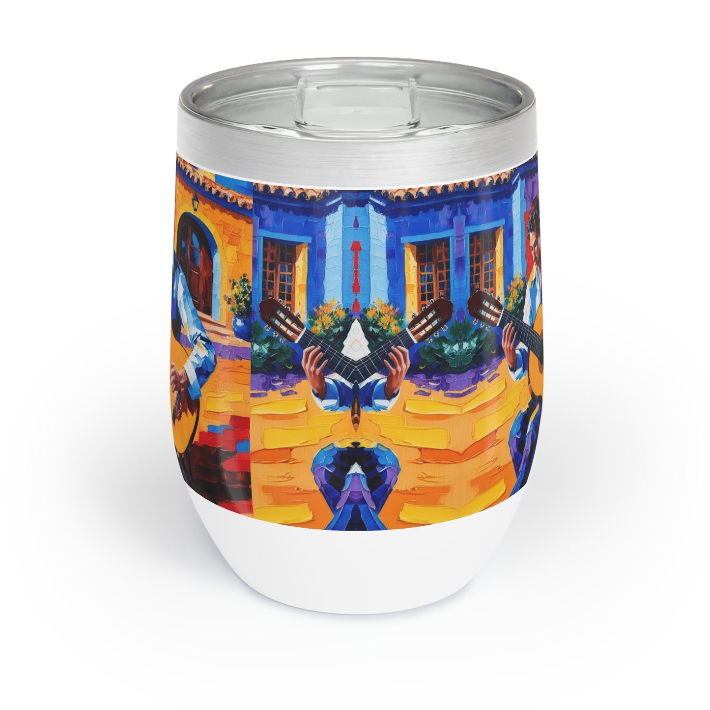 Spanish Guitar Chill Wine Tumbler