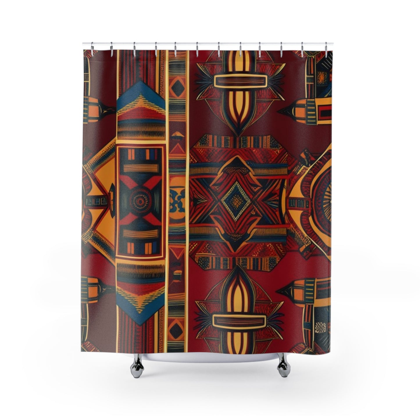 African Canvas 1 Shower Curtains
