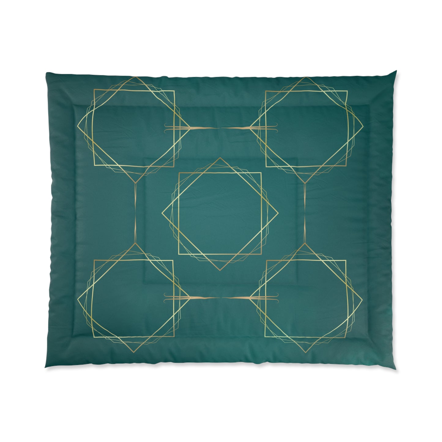Gilded Elegance (Dark Teal) Comforter