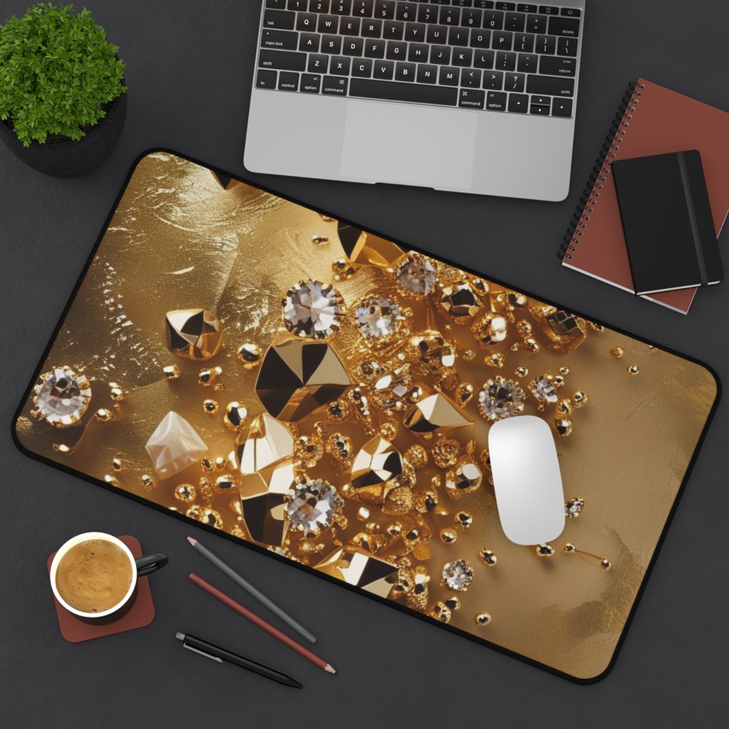 Golden Rush Desk Mat