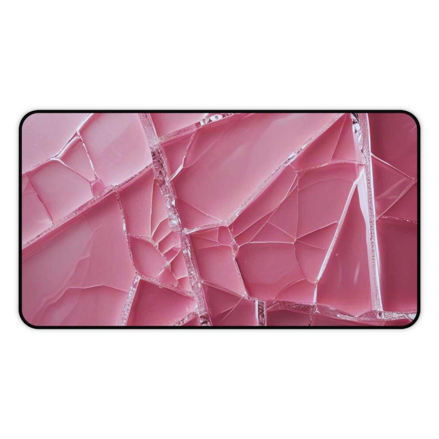 Crack'd (Pink) Desk Mat