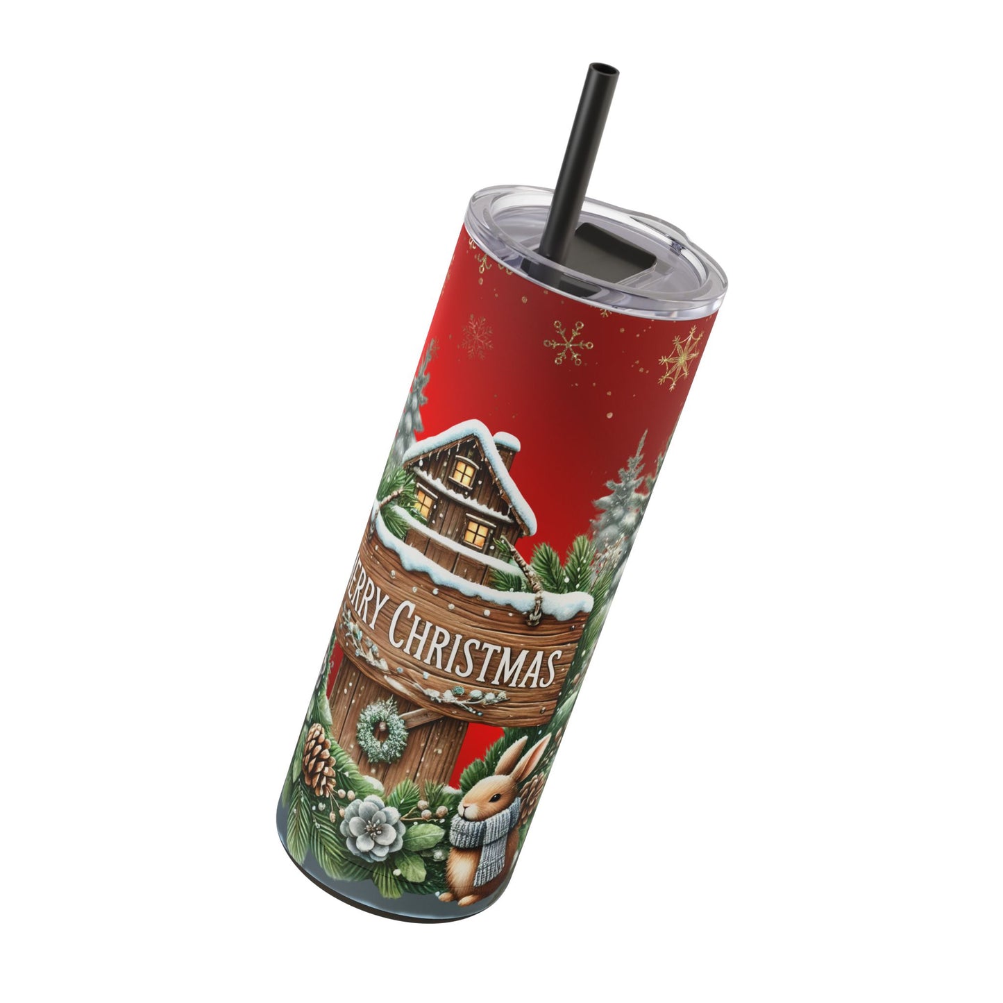 Merry Christmas Maars Maker Skinny Matte Tumbler, 20oz