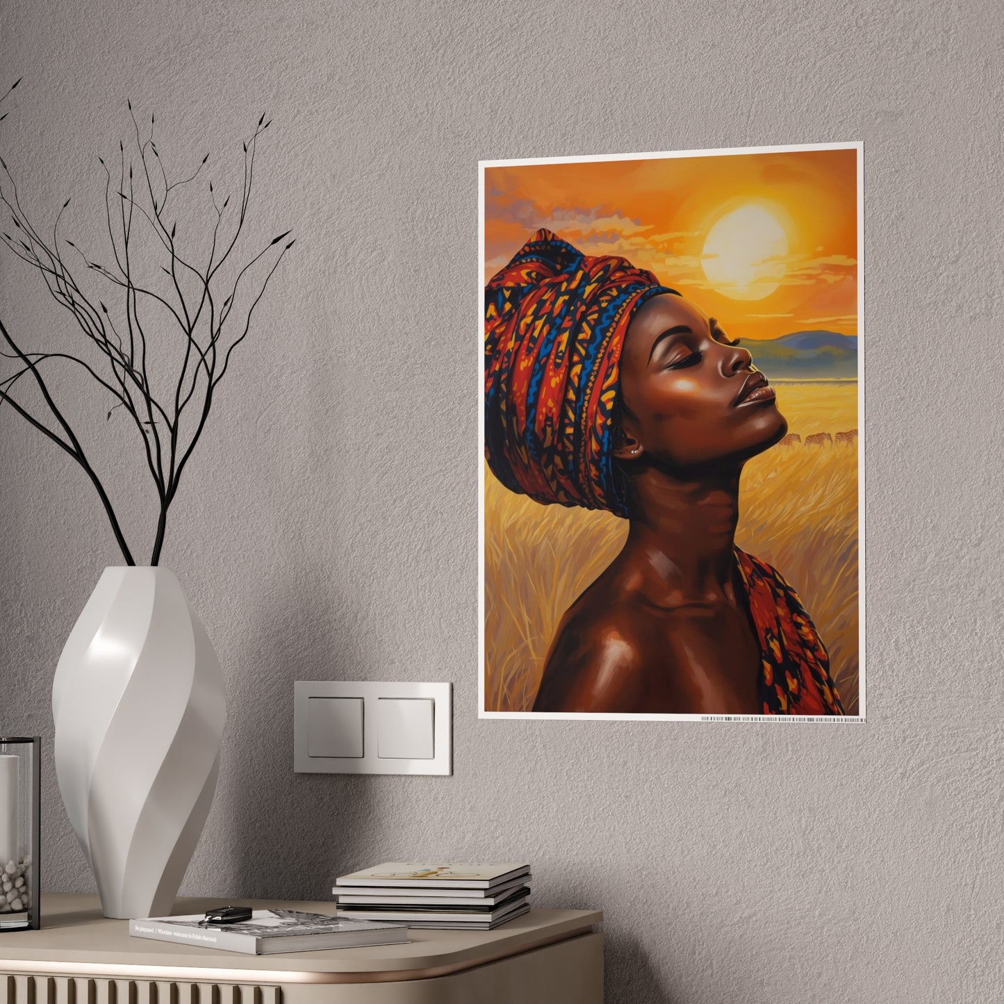Sunrise in the Serengeti Gloss Posters