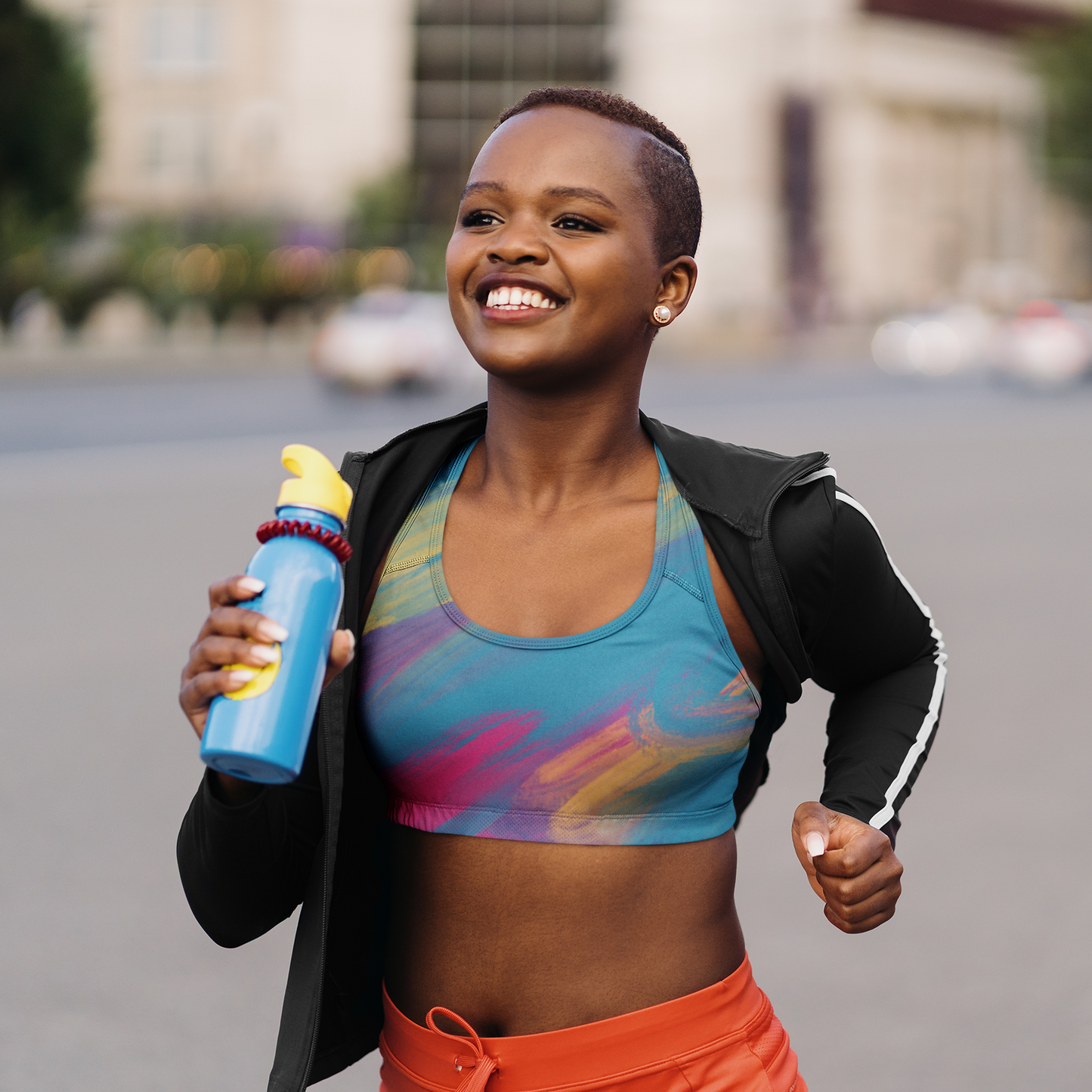 Color Splash Sports Bra (AOP)