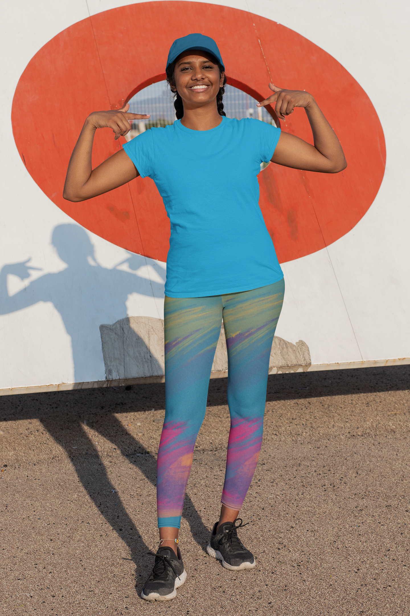 Color Splash Women's Cut & Sew Casual Leggings (AOP)