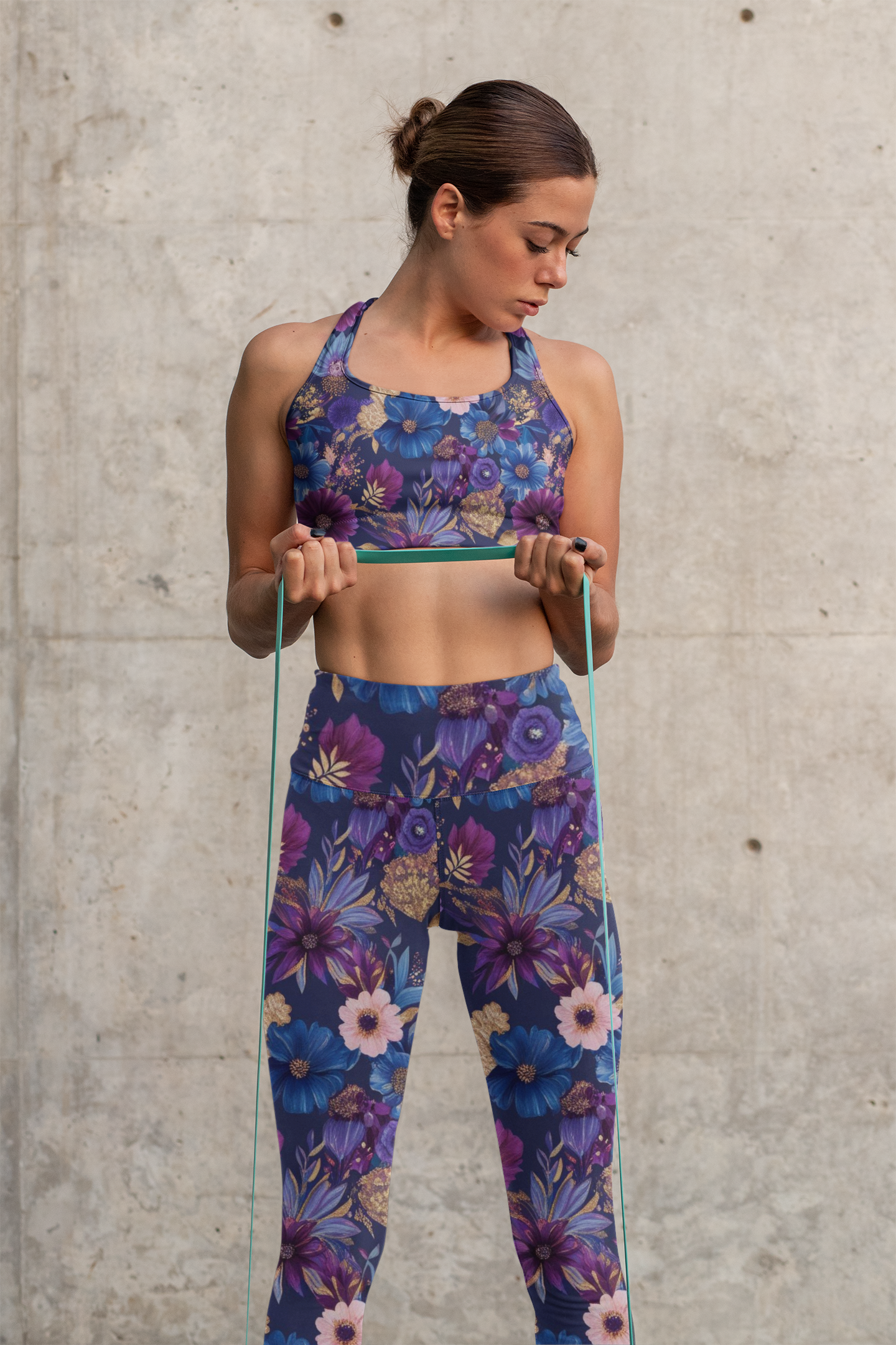 Floral Women's Cut & Sew Casual Leggings (AOP)