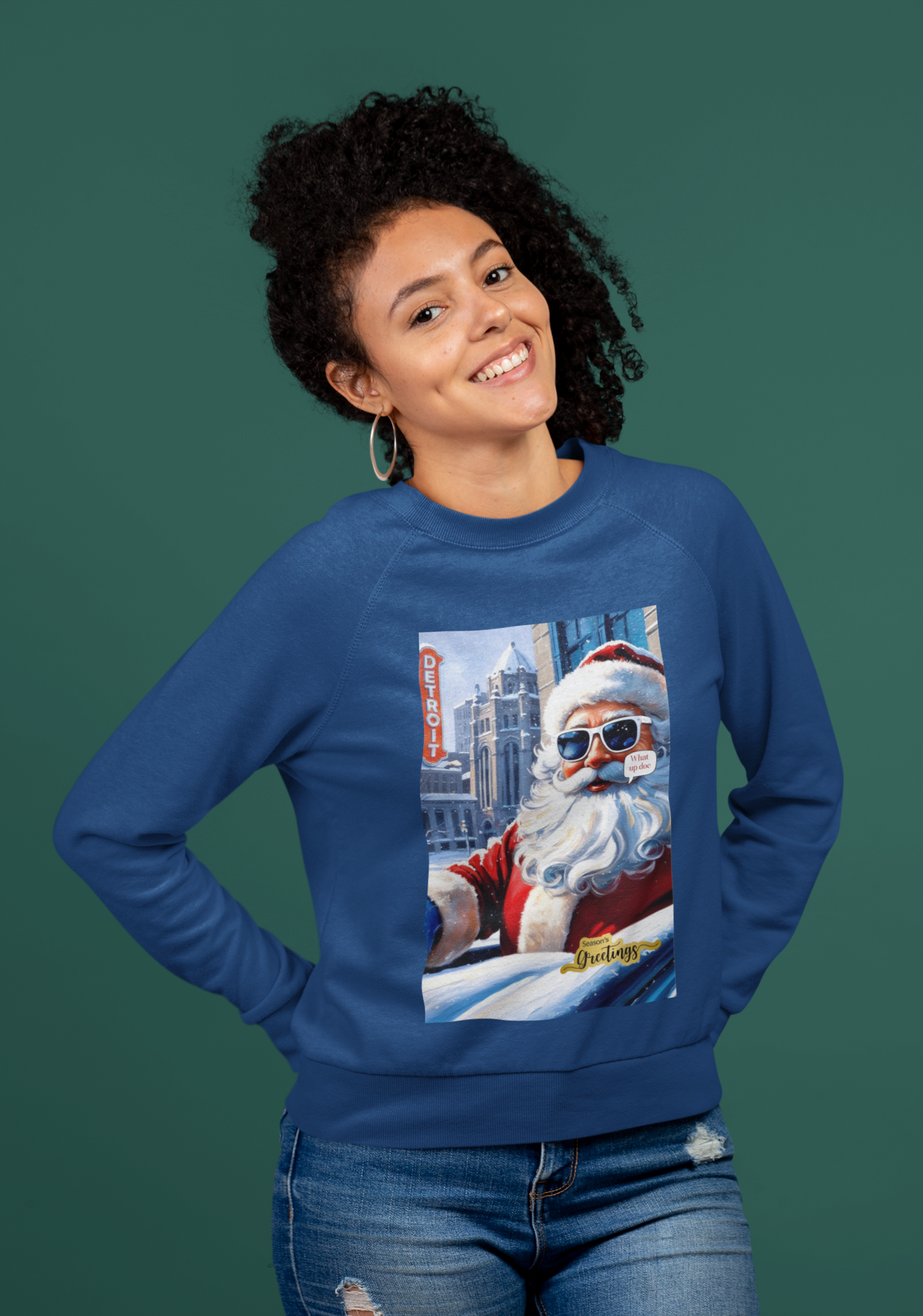 Motor City Santa Champion Sweatshirt