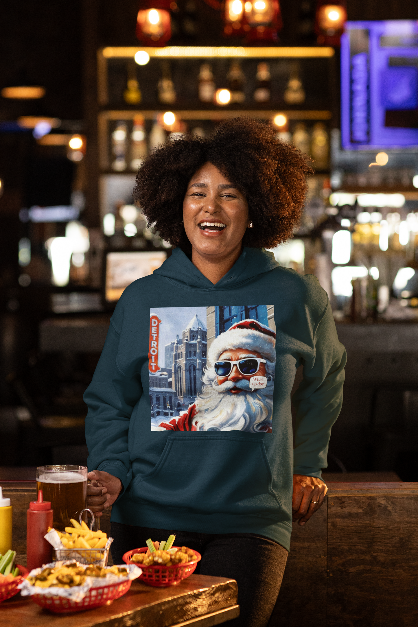 Motor City Santa Champion Hoodie