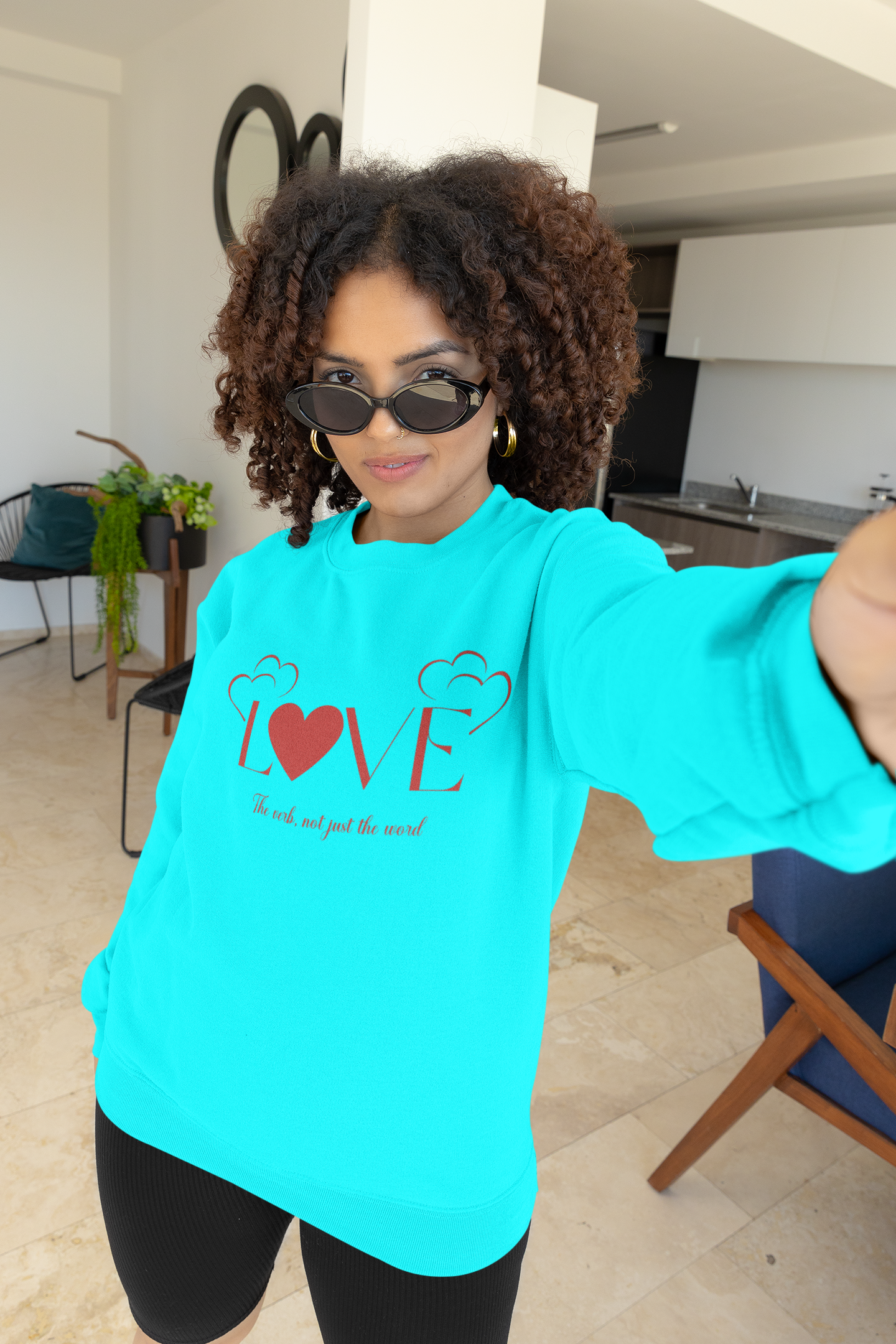 Love, the verb...Unisex Garment-Dyed Sweatshirt