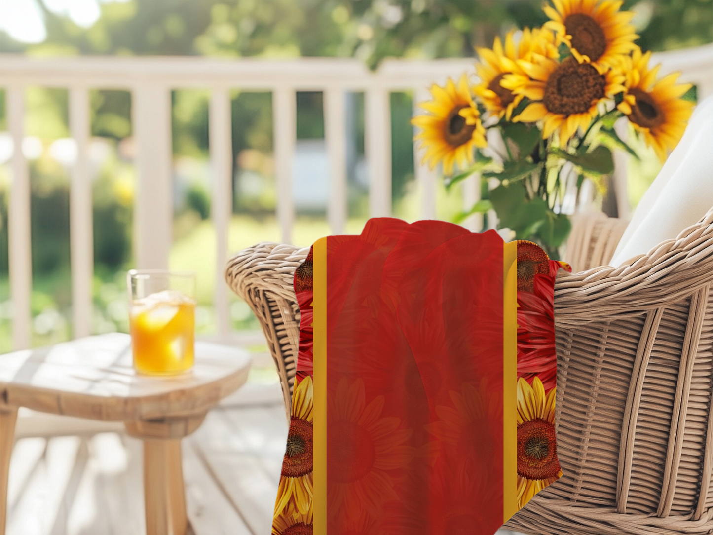 Crimson Gold Tea Towels (cotton, poly)