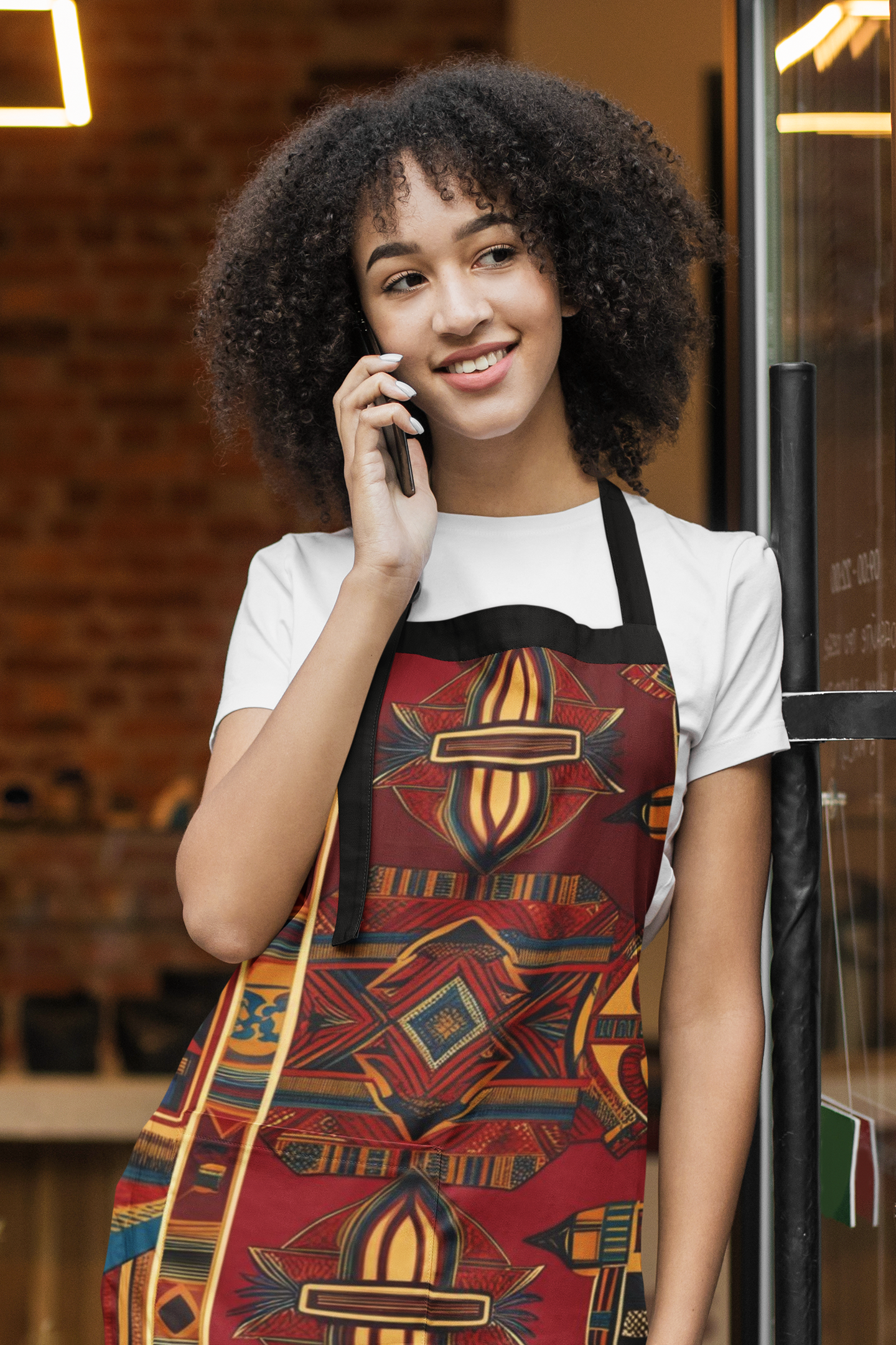 African Canvas 1 Apron (AOP)