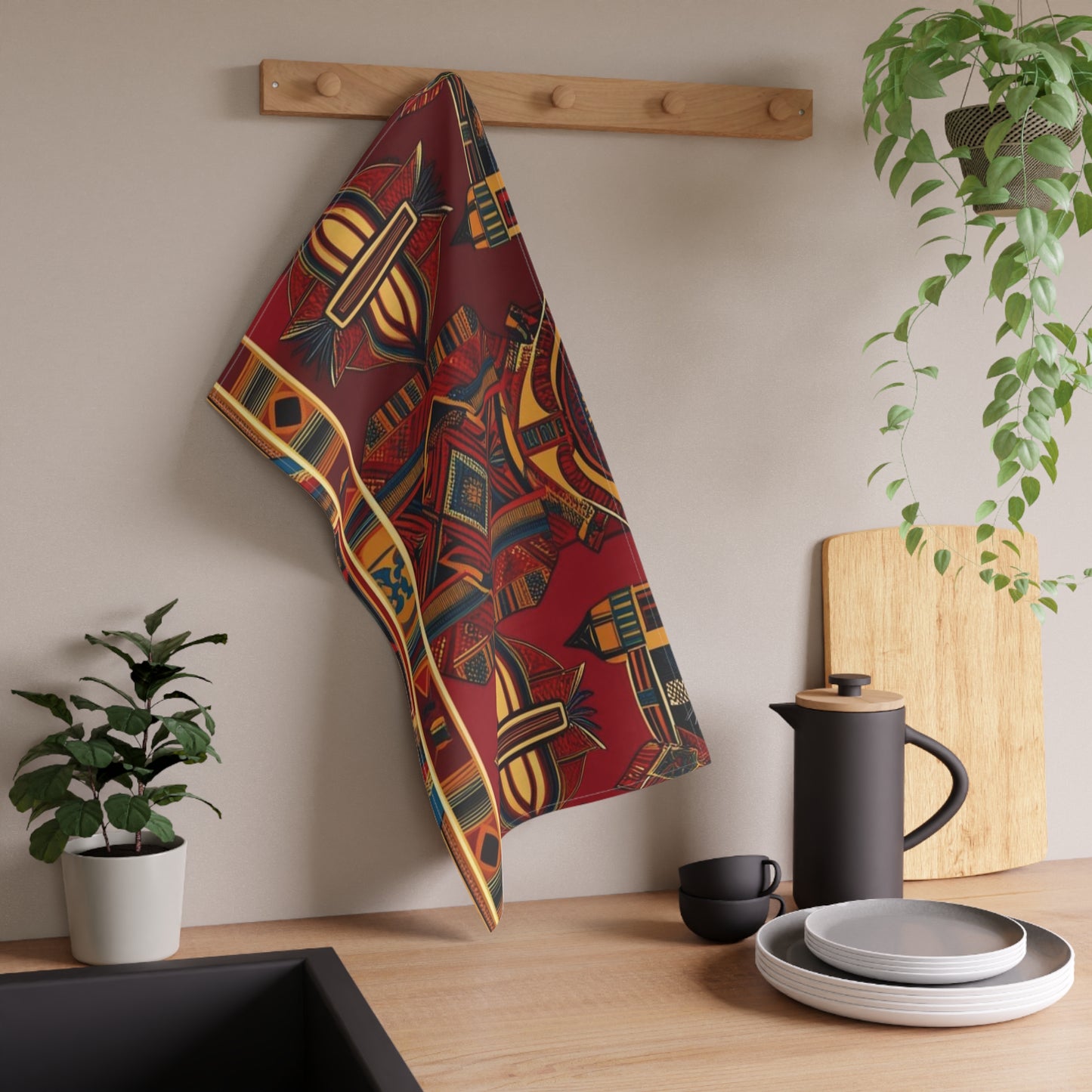African Canvas 1 Tea Towels (cotton, poly)