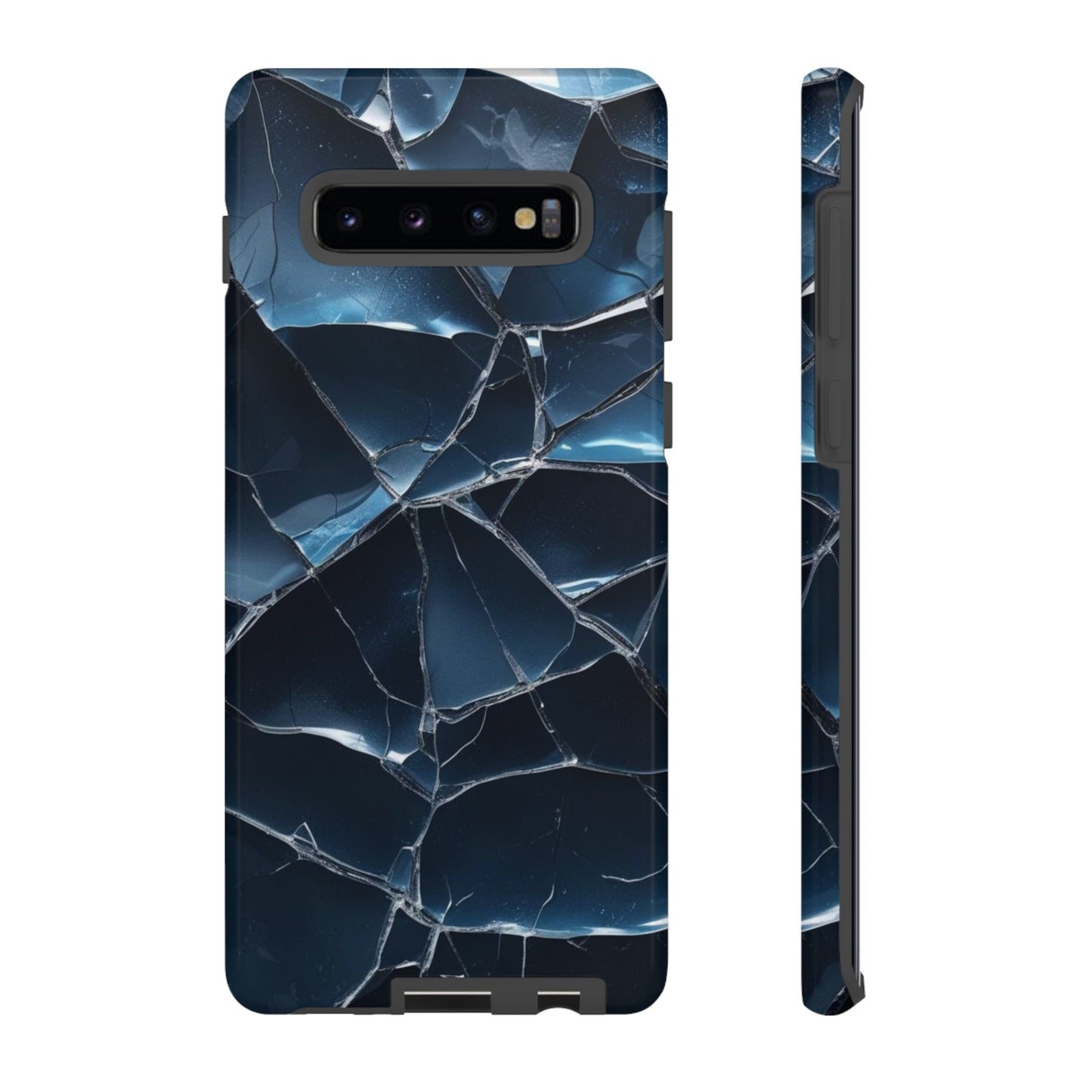 Crack'd (Dark Blue) Tough Cases