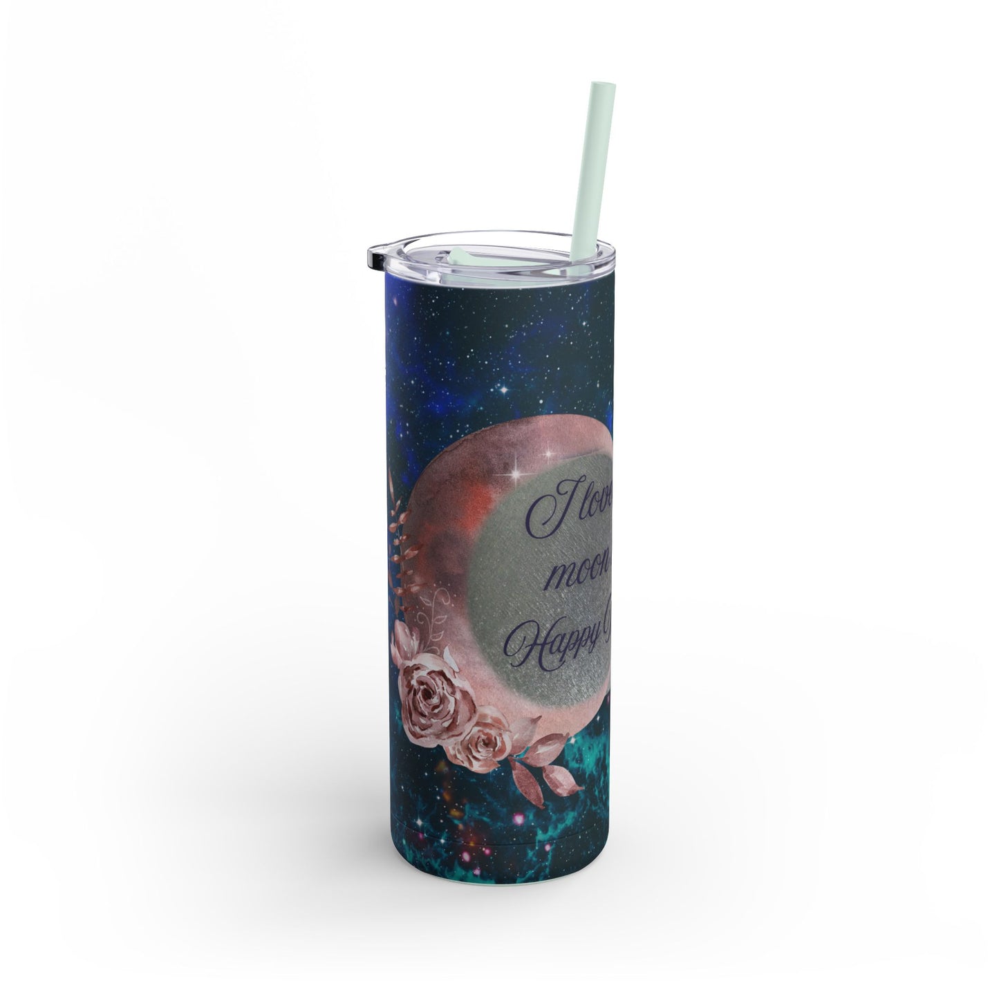 "I Love You to the Moon" Maars Maker Skinny Matte Tumbler, 20oz