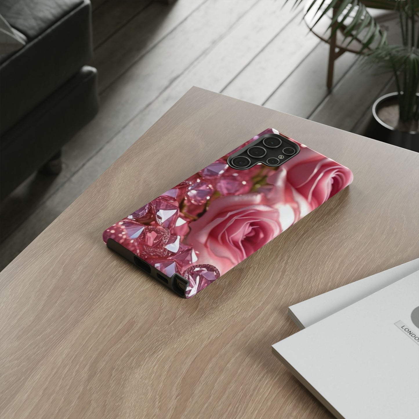 Pink Diamonds & Petals Tough Cases
