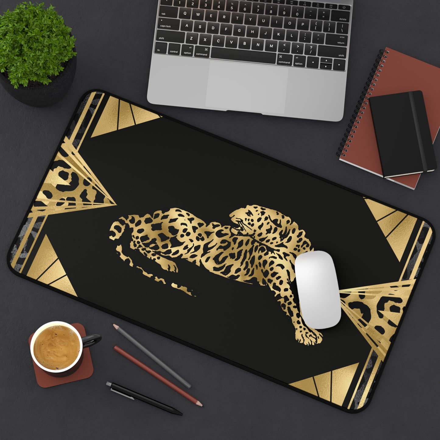 Leopard Ambition Desk Mat