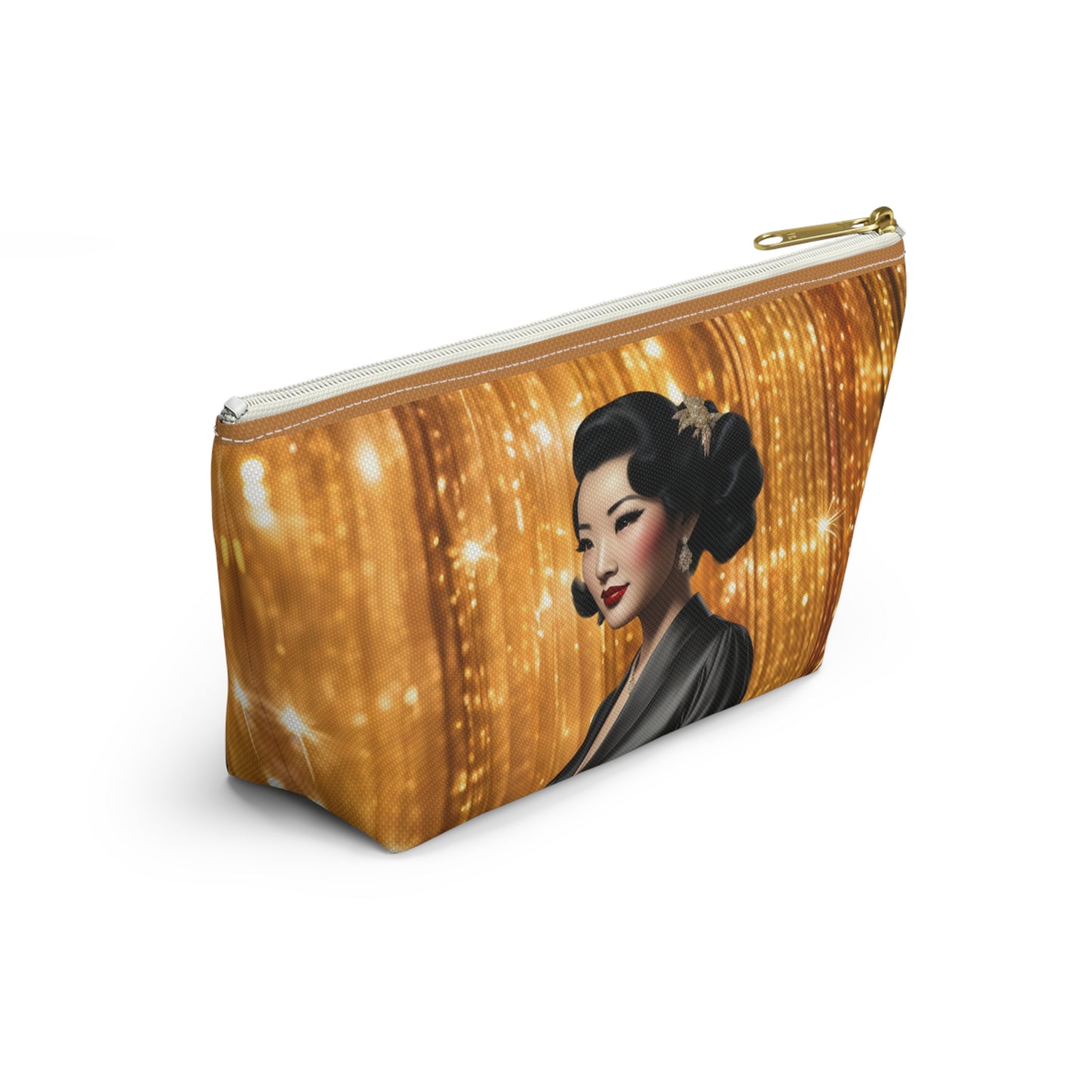 Retro Glam Girl "Keiko" Accessory Pouch w T-bottom