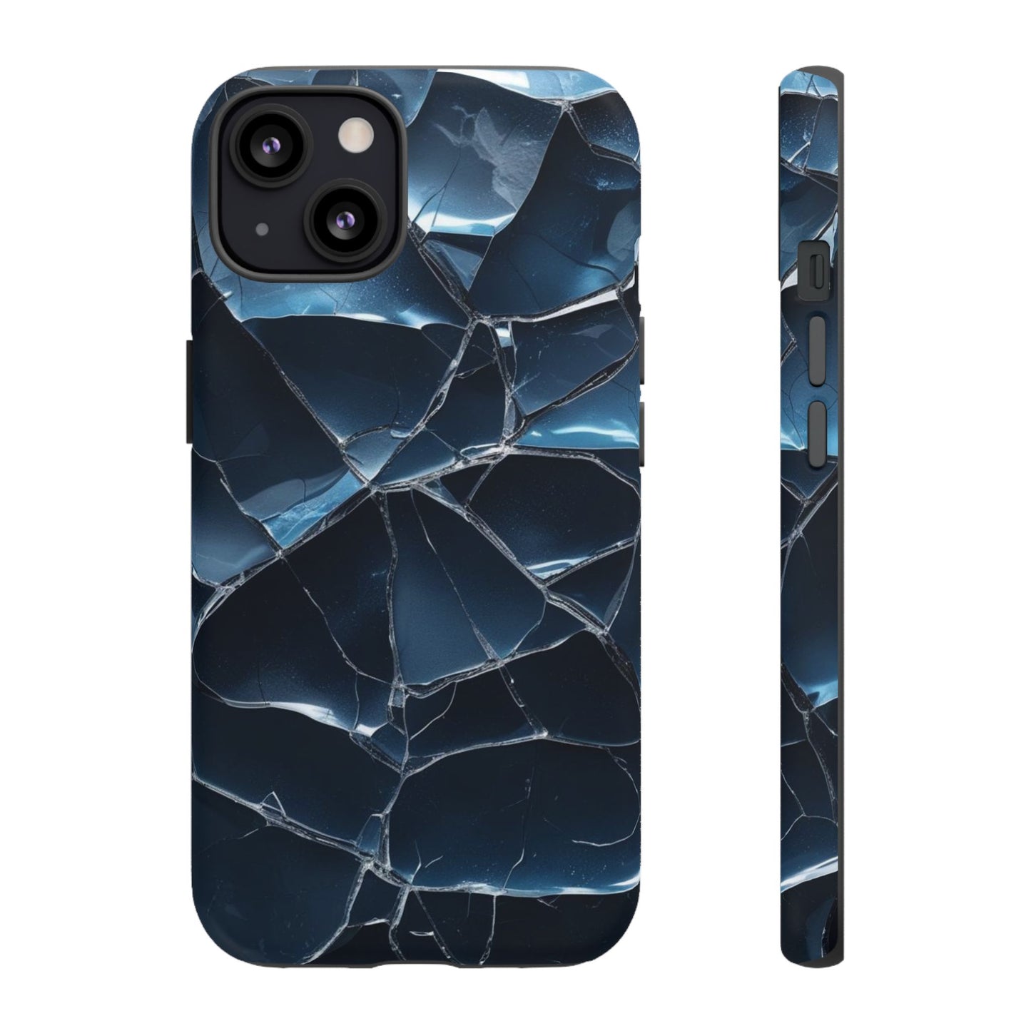 Crack'd (Dark Blue) Tough Cases